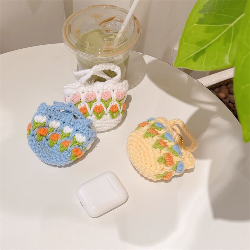 Floral Knit AirPods / Pro Earphone Case Skin SpreePicky