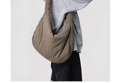 Plain Puffer Shoulder Bag mySite