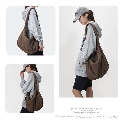 Plain Puffer Shoulder Bag mySite