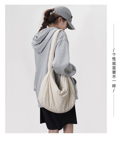 Plain Puffer Shoulder Bag mySite