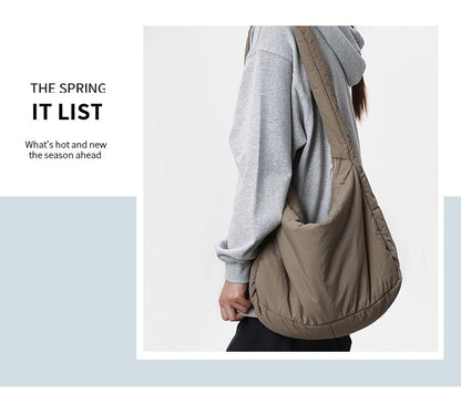 Plain Puffer Shoulder Bag mySite