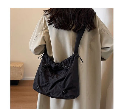 Plain Ruched Shoulder Bag mySite