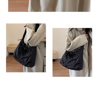 Plain Ruched Shoulder Bag mySite