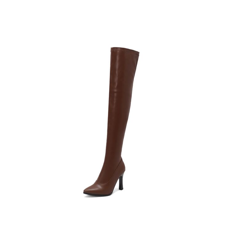 Pointed Toe High Heel Over The Knee Boots SpreePicky