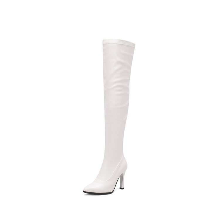 Pointed Toe High Heel Over The Knee Boots SpreePicky