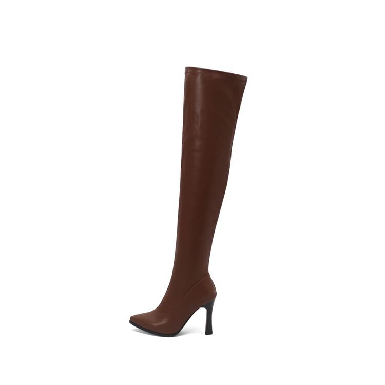 Pointed Toe High Heel Over The Knee Boots SpreePicky