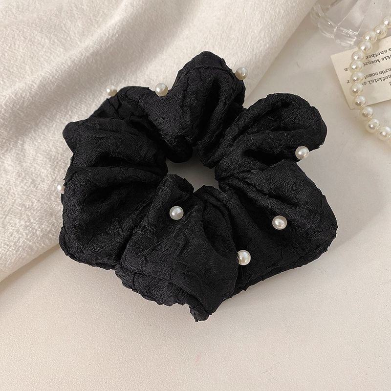 Faux Pearl Fabric Scrunchie SpreePicky