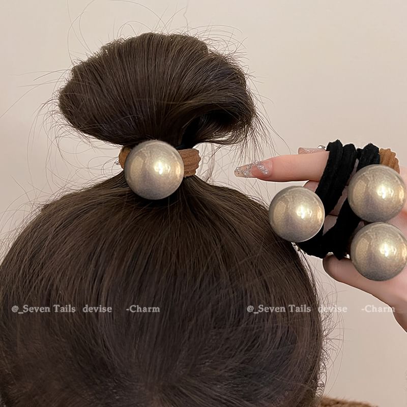 Faux Pearl Hair Tie / Set SpreePicky