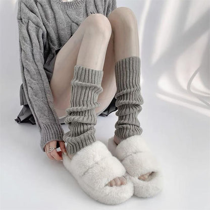 Plain Ribbed Leg Warmers (Various Designs) SpreePicky