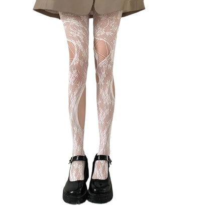 Cutout Fishnet Tights SpreePicky