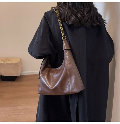 Faux Leather Crossbody Bag mySite