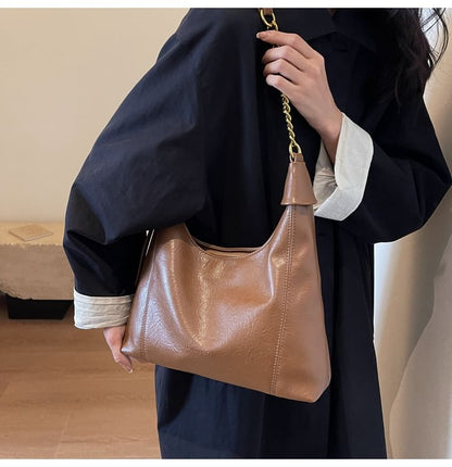 Faux Leather Crossbody Bag mySite