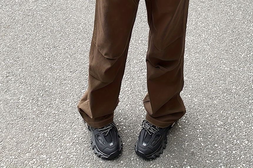 Low Waist Plain Straight-Fit Wide-Leg Cargo Pants SpreePicky