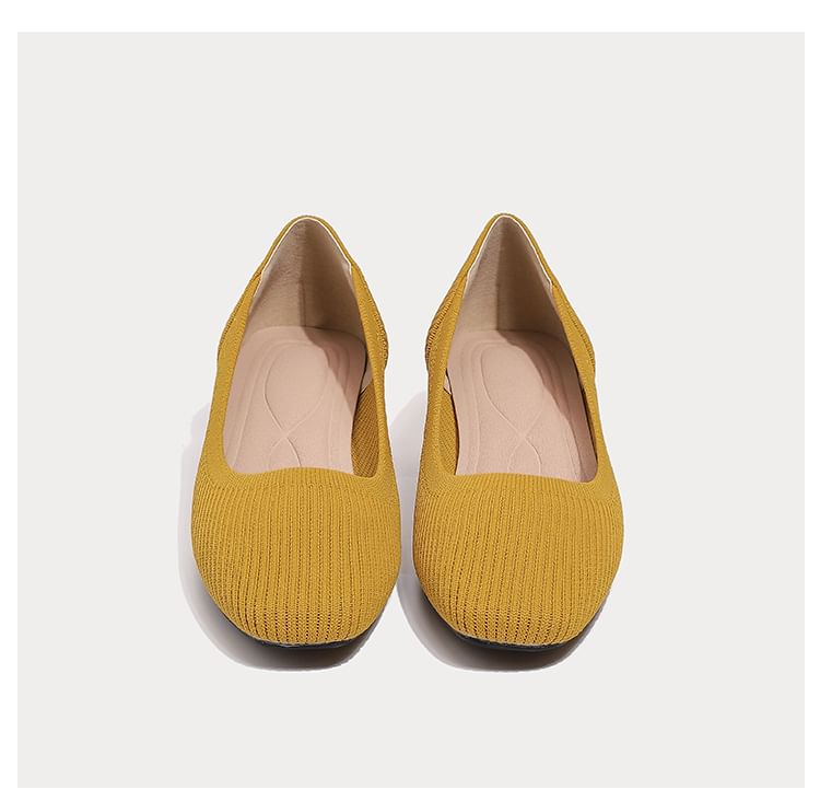 Woven Plain Flats SpreePicky