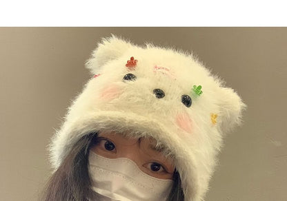 Bear Fluffy Beanie SpreePicky