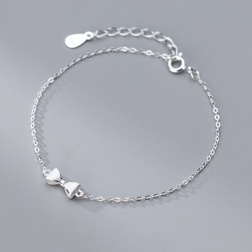 Bow Sterling Silver Bracelet SpreePicky