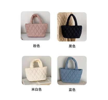 Plain Quilted Handbag SpreePicky