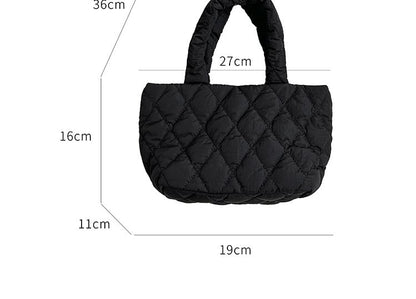 Plain Quilted Handbag SpreePicky