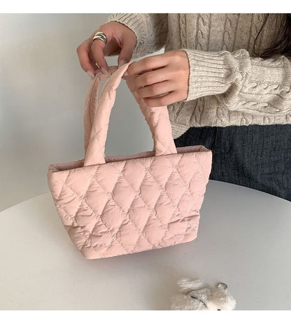 Plain Quilted Handbag SpreePicky