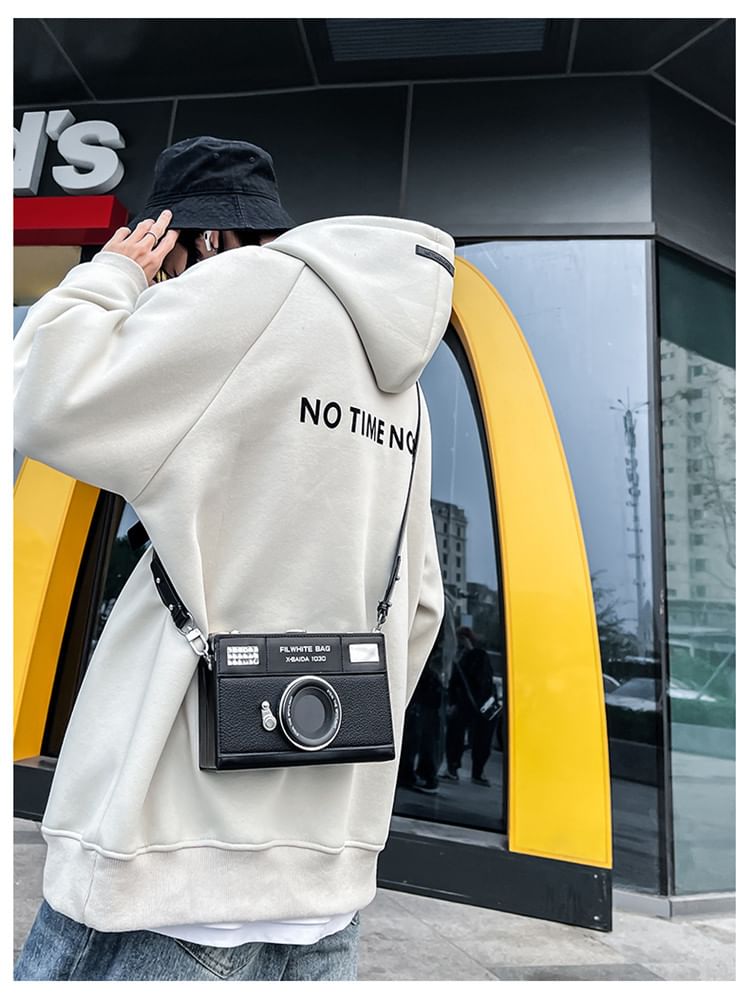 Lettering Camera Crossbody Bag mySite