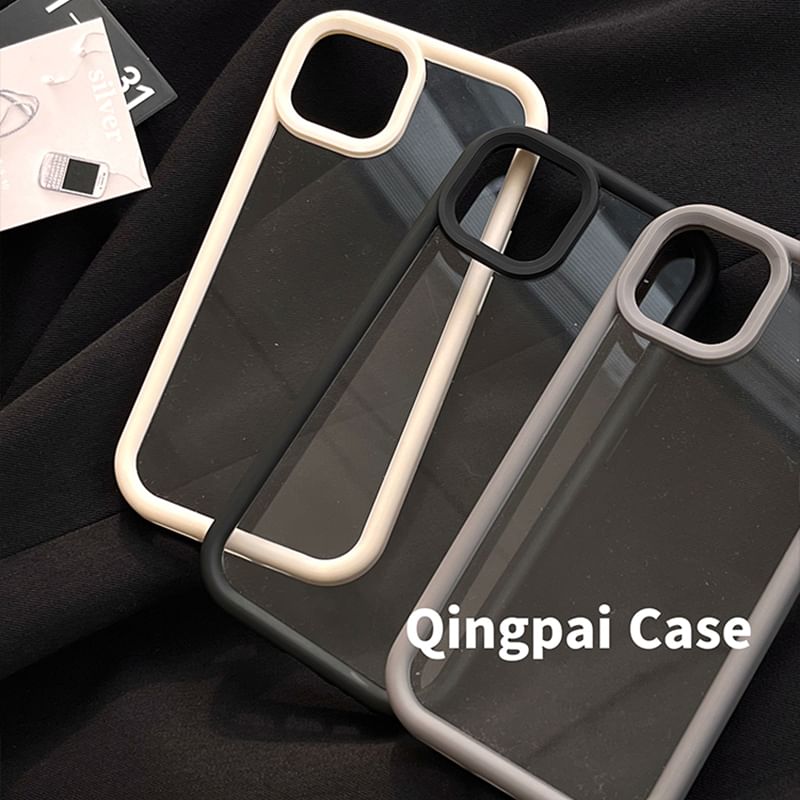 Transparent Back Phone Case - iPhone 15 Pro Max / 15 Pro / 15 Plus / 15 / 14 Pro Max / 14 Pro / 14 Plus / 14 / 13 Pro Max / 13 Pro / 13 / 13 mini / 12 Pro Max / 12 Pro / 12 / 12 mini / 11 Pro Max / 11 Pro / 11 SpreePicky