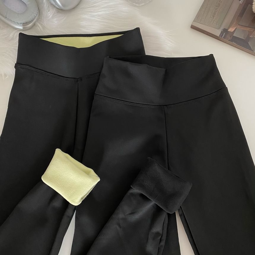 High Waist Plain Leggings SpreePicky