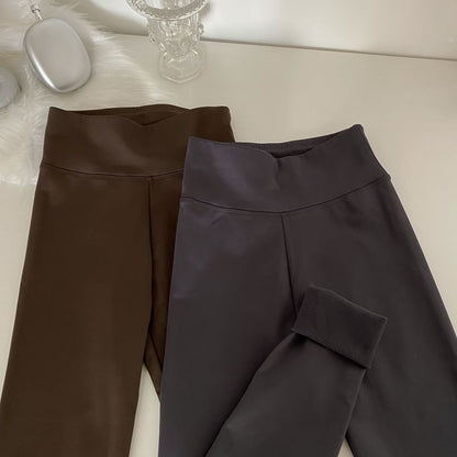 High Waist Plain Leggings SpreePicky