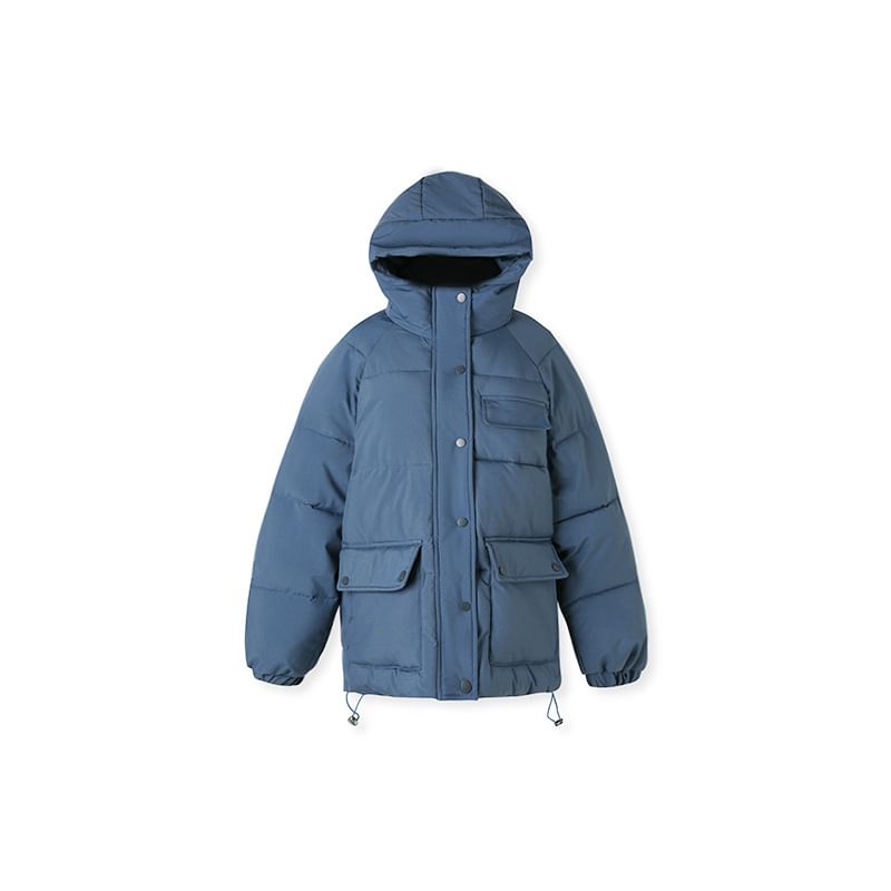 High Neck Zip-Up Puffer Jacket SpreePicky