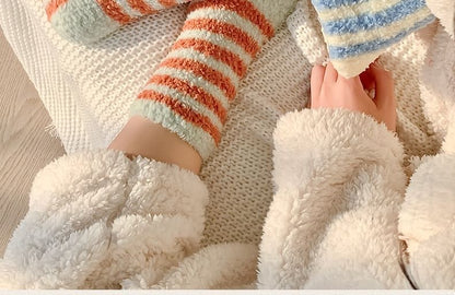 Striped Fleece Socks / Set SpreePicky