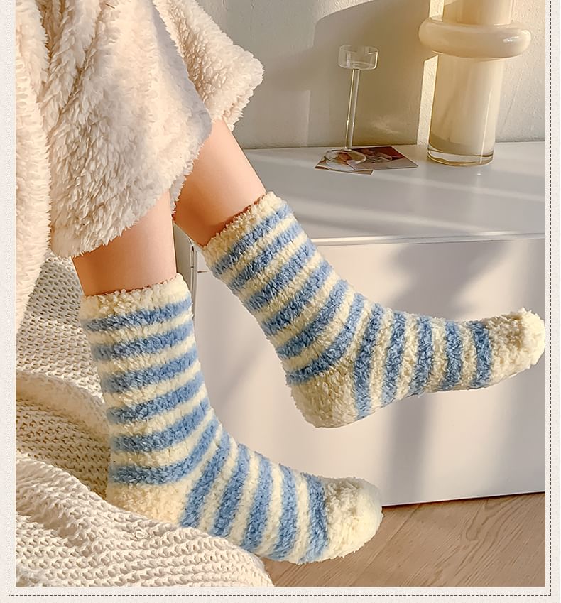 Striped Fleece Socks / Set SpreePicky