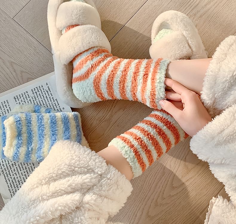 Striped Fleece Socks / Set SpreePicky