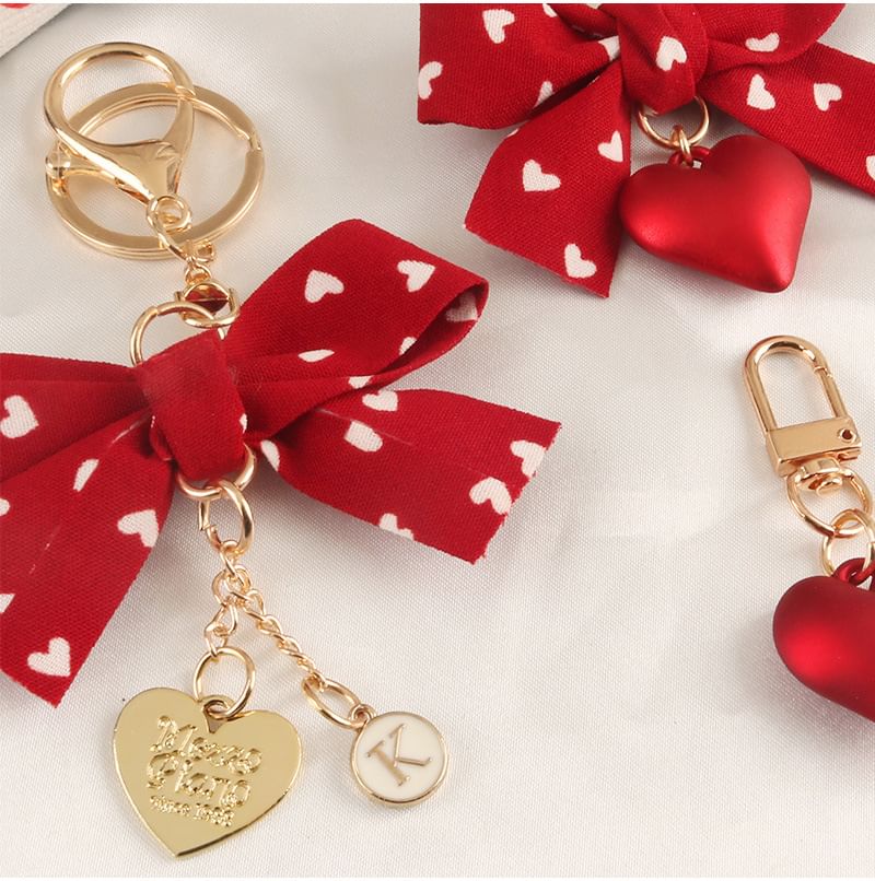 Heart / Ribbon Keyring (Various Designs) SpreePicky