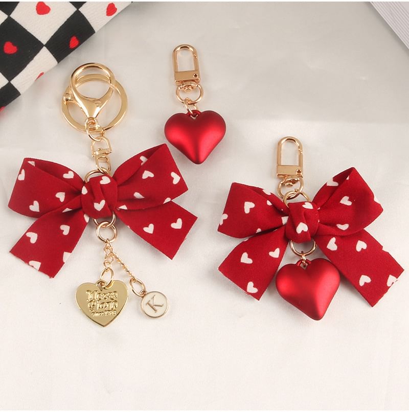 Heart / Ribbon Keyring (Various Designs) SpreePicky