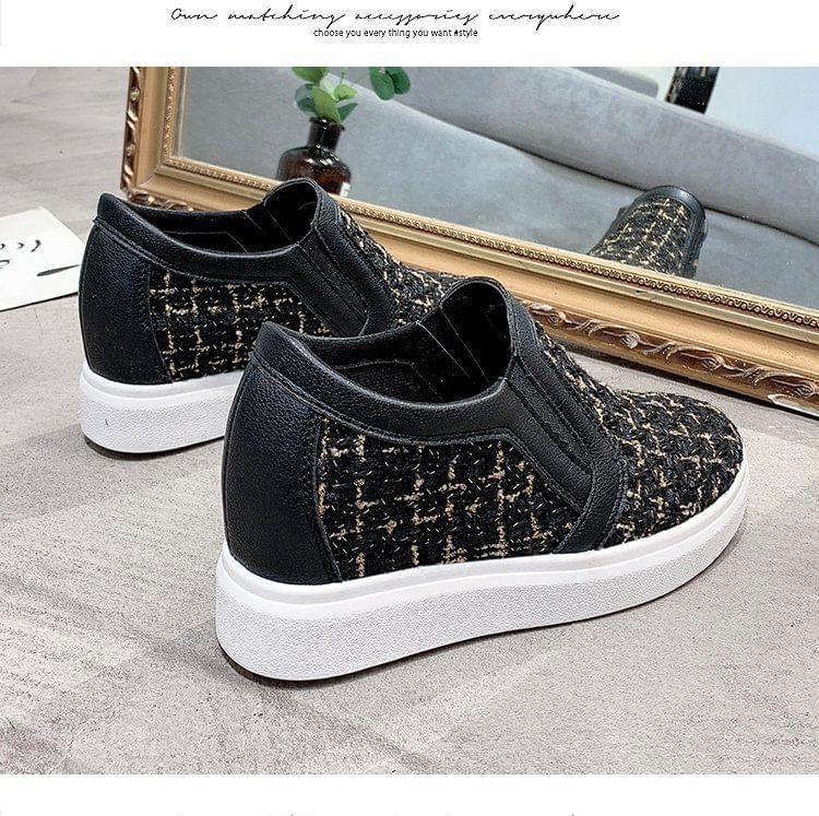 Woven Platform Slip-Ons SpreePicky