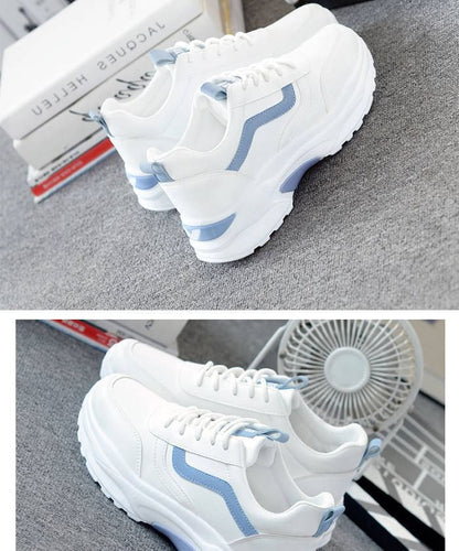 Two Tone Platform Sneakers SpreePicky