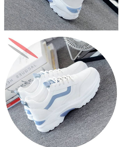 Two Tone Platform Sneakers SpreePicky