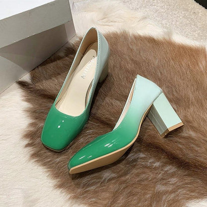 Block Heel Gradient Pumps mySite