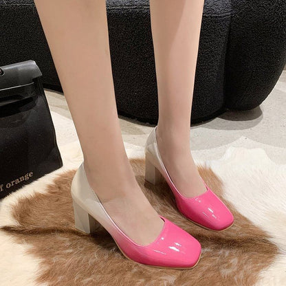 Block Heel Gradient Pumps mySite