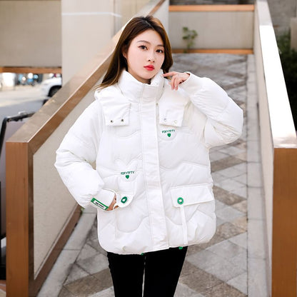 Hooded Zip-Up Padded Jacket SpreePicky