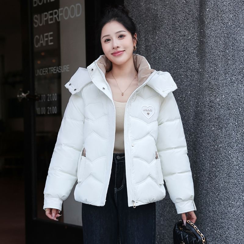 Hooded Padded Zip-Up Jacket SpreePicky