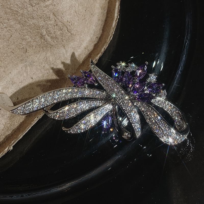 Rhinestone Alloy Brooch SpreePicky