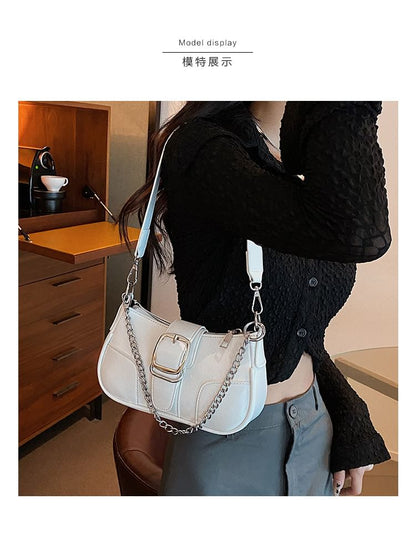 Buckled Chain Shoulder Bag SpreePicky