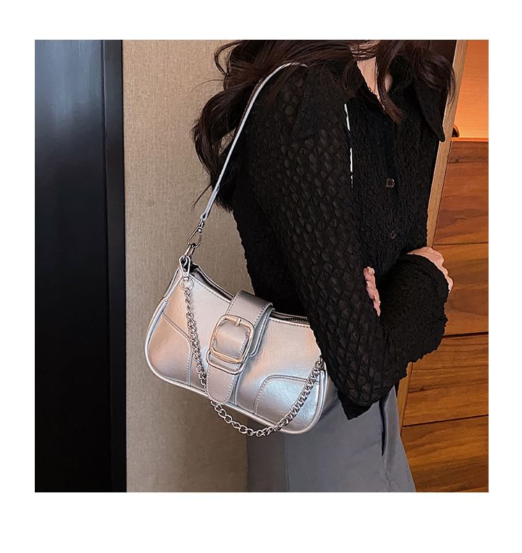 Buckled Chain Shoulder Bag SpreePicky