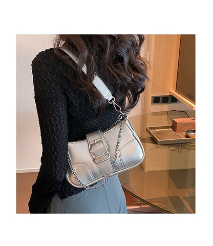 Buckled Chain Shoulder Bag SpreePicky