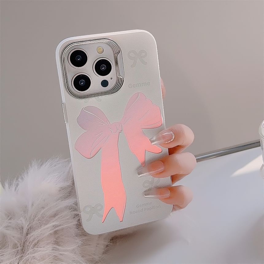 Ribbon Pom Pom Phone Case SpreePicky