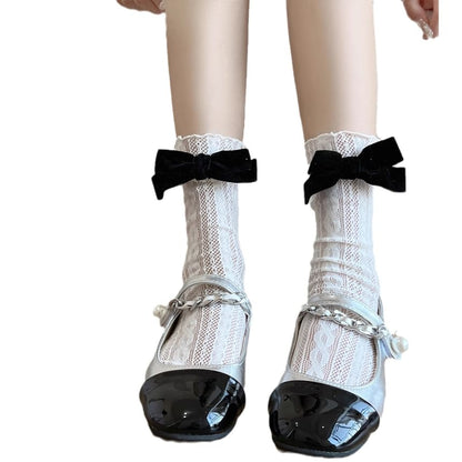 Ribbon Plain Socks SpreePicky