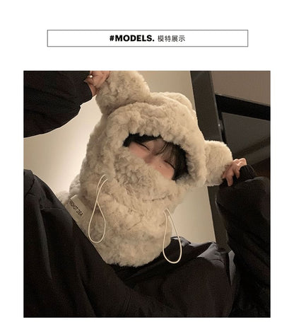 Bear Ear Chenille Balaclava SpreePicky