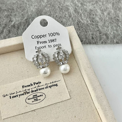 Rhinestone Crown Stud Earring SpreePicky