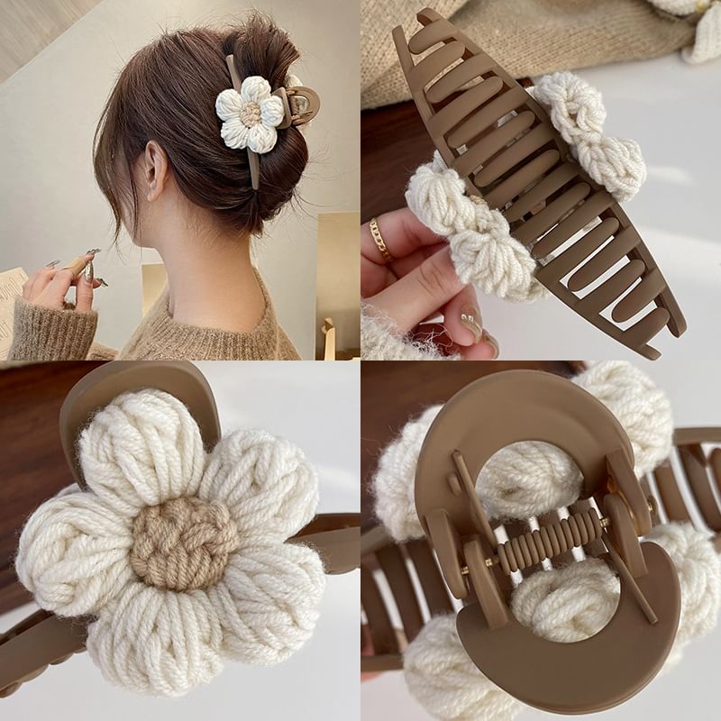 Floral Yarn Hair Clamp mySite