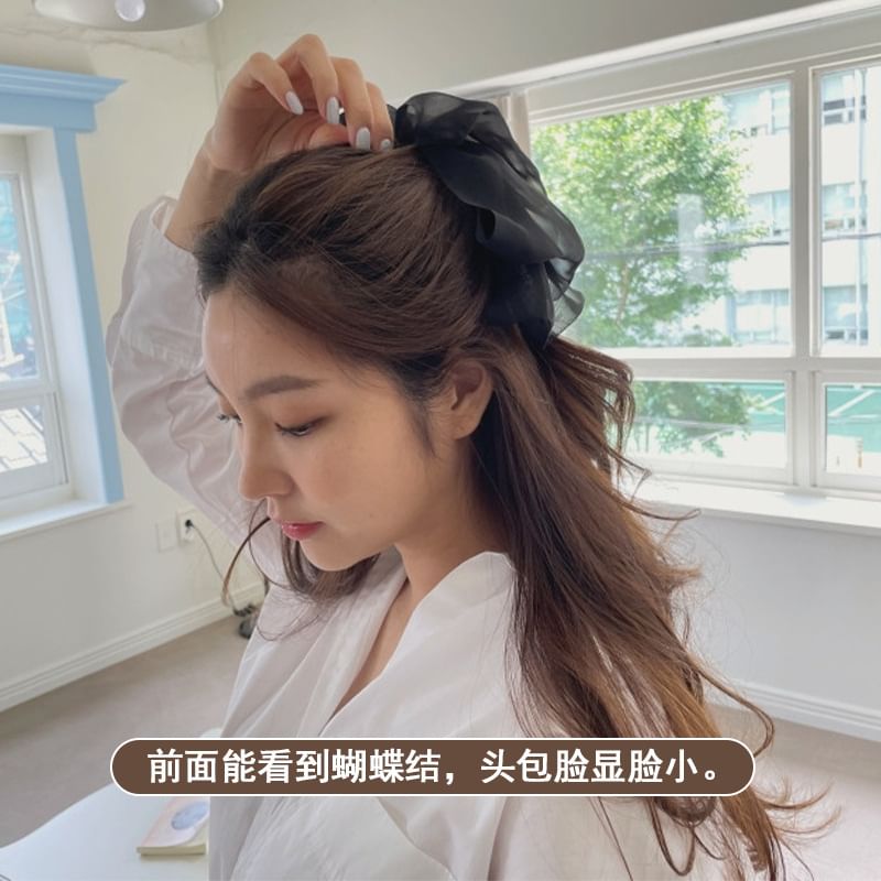 Plain Bow Mesh Hair Clamp mySite